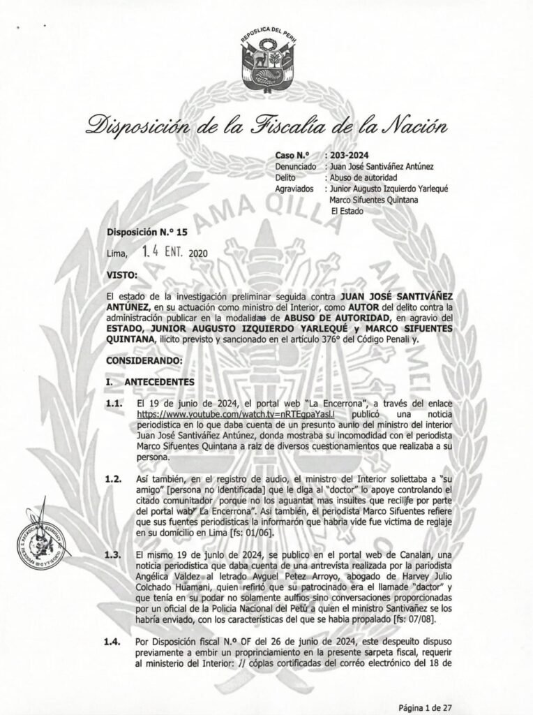 Fiscalía archiva de forma definitiva investigación contra Juan José Santiváñez por presunto abuso de autoridad: Ex Ministro de Dina Boluarte y Actual candidato al Senado de Cesar Acuña no enfrentará proceso penal. santivanez 1 1